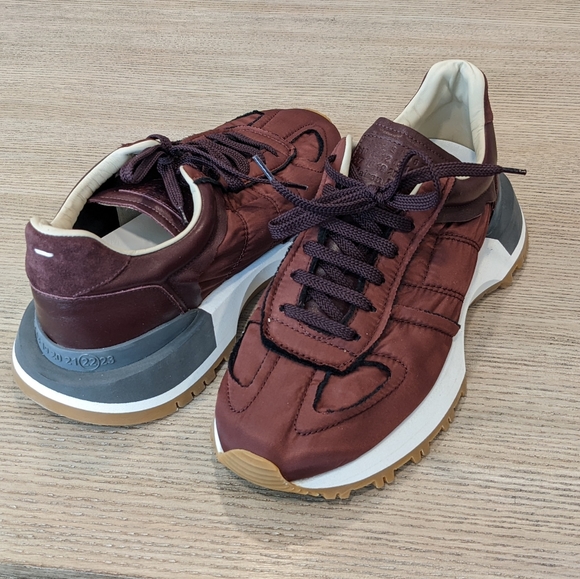 Maison Martin Margiela Other - Mens Maison Margiela Oversized Leather Sneakers Wine